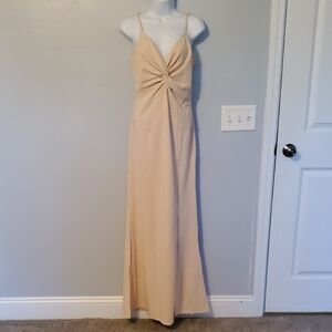 Blush Pink Glimmer Maxi Dress